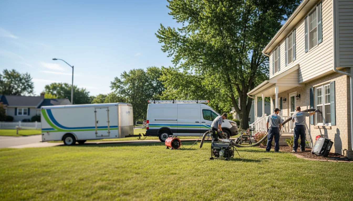 Flooded Basement Restoration And Cleanup With Repair in Gile, WI near me